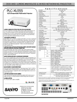 Sanyo PLC-XU355 User manual