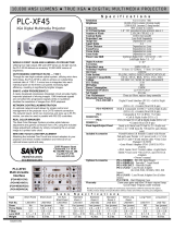 Sanyo Projector PLC-XF45 User manual