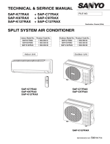 Sanyo Split System Air Conditoner User manual