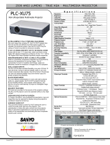 Sanyo PLC-XU75 User manual