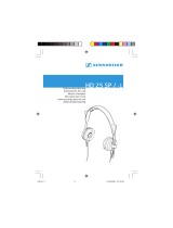 Sennheiser HD 25 SP / -1 User manual