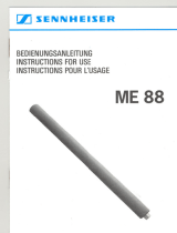 Sennheiser ME 88 User manual