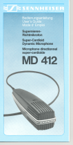 Sennheiser Super-Cardioid Dynamic MD 412 User manual