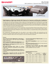 Sharp Notevision PG-F310X User manual