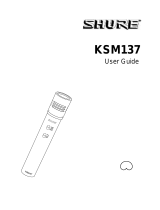 Shure KSM137 User manual