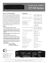 Sonance 275 SE Series User manual