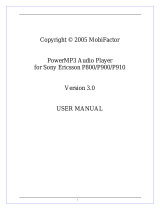 Sony Ericsson P900 User manual