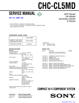 Sony CHC-CL5MD User manual