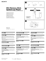 Sony MGS-X1 User manual