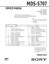 Sony MDS-S707 User manual