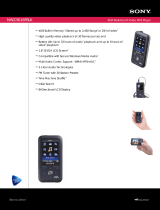 Sony NWZ-S616FBLK User manual