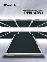 Sony PFM-42B1 User manual