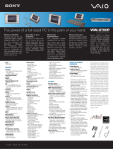 Sony VGN-U750P User manual