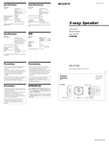 Sony XS-V1332 User manual
