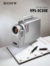 Sony VPLSC50E User manual