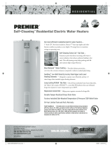State Industries PREMIER Residential Electric Water Heaters User manual