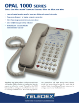 Teledex 1000 User manual