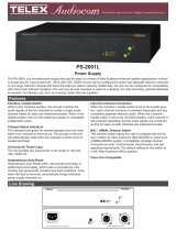 Telex Ps-2001l User manual
