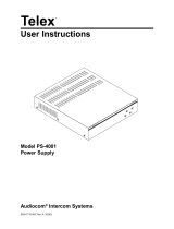 Telex PS-4001 User manual
