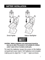 Tiger Naboo Starfighter User manual