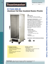 Toastmaster E17UAC-INS-20 User manual