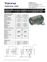 Tokina TVR2714DC User manual