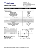 Tokina TVR3314DC User manual