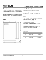 Transcend Information TS20GSJ18 User manual