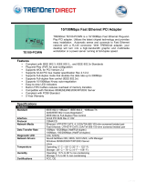 Trendnet TE100 PCIWN User manual