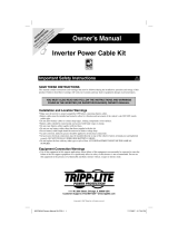 Tripp Lite Inverter Power Cable Kit User manual