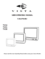 Vista TV28 User manual