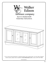 Walker Edison Furniture Company HDQ52C4DRTB User manual