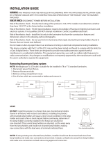 Westinghouse 18 Watt (replaces 32 Watt) T8 Linear Ballast Bypass LED Light Bulb 0367200 User manual