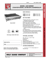 Wolf ACB Series User manual