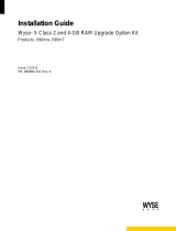 Wyse Technology wyse x class 2 and 4-gb ram upgrade option kit User manual