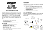 Xantech 29110D User manual