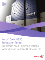 Xerox Color 8250 Quick start guide