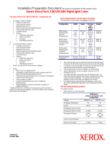 Xerox DocuTech 128 HighLight Color Installation guide