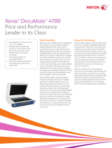 Xerox Scanner DocuMate 4700 User manual