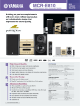 Yamaha MCR-E810 User manual