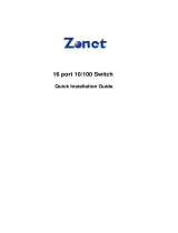 Zonet Technology 16 port 10/100 User manual