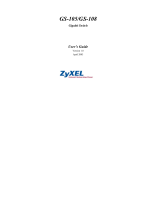 ZyXEL Communications GS-105A User manual