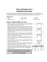 Allure Aluminum AL48B22SN4 Operating instructions