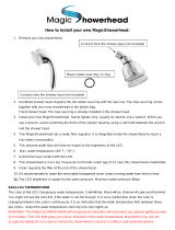 MagicShowerhead SH1025 Installation guide