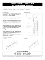 Salsbury Industries 75152BL-A Installation guide