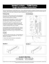 Salsbury Industries 71162GY-A Installation guide