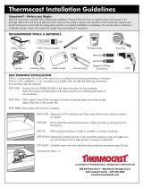 Thermocast 10401 Installation guide