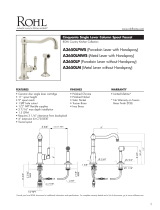 Rohl A3650LMWSSTN-2 User guide