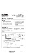 Kohler K-2267-G9 Installation guide