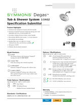 Symmons S-5402-STN Operating instructions